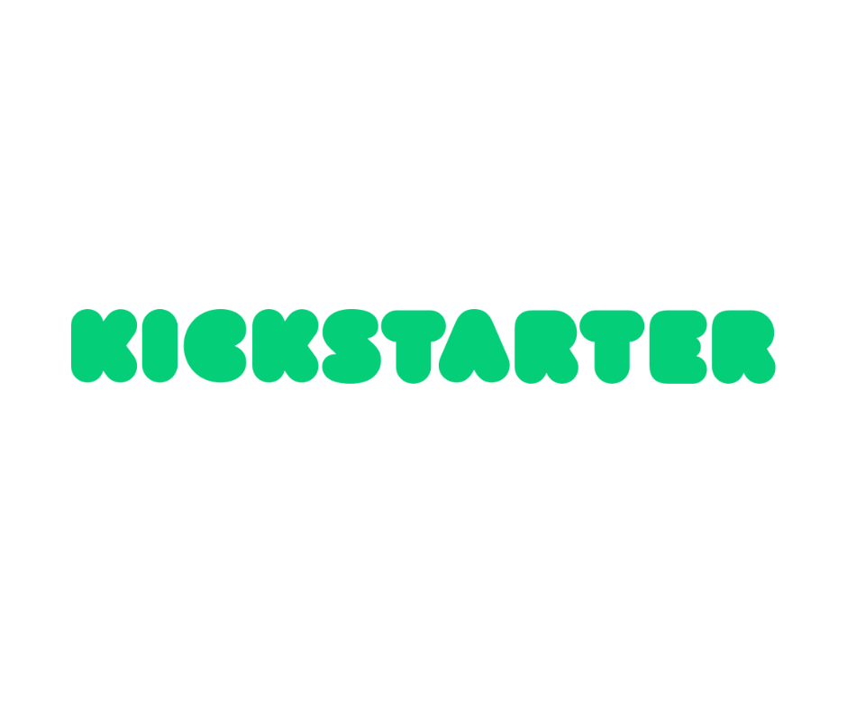 The Kickstarter word logo in green font against a white background.